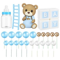 Minkissy 1 Set Baby Boy Cake Decorations Multi Plastic Washable For Graduation Ceremony Party