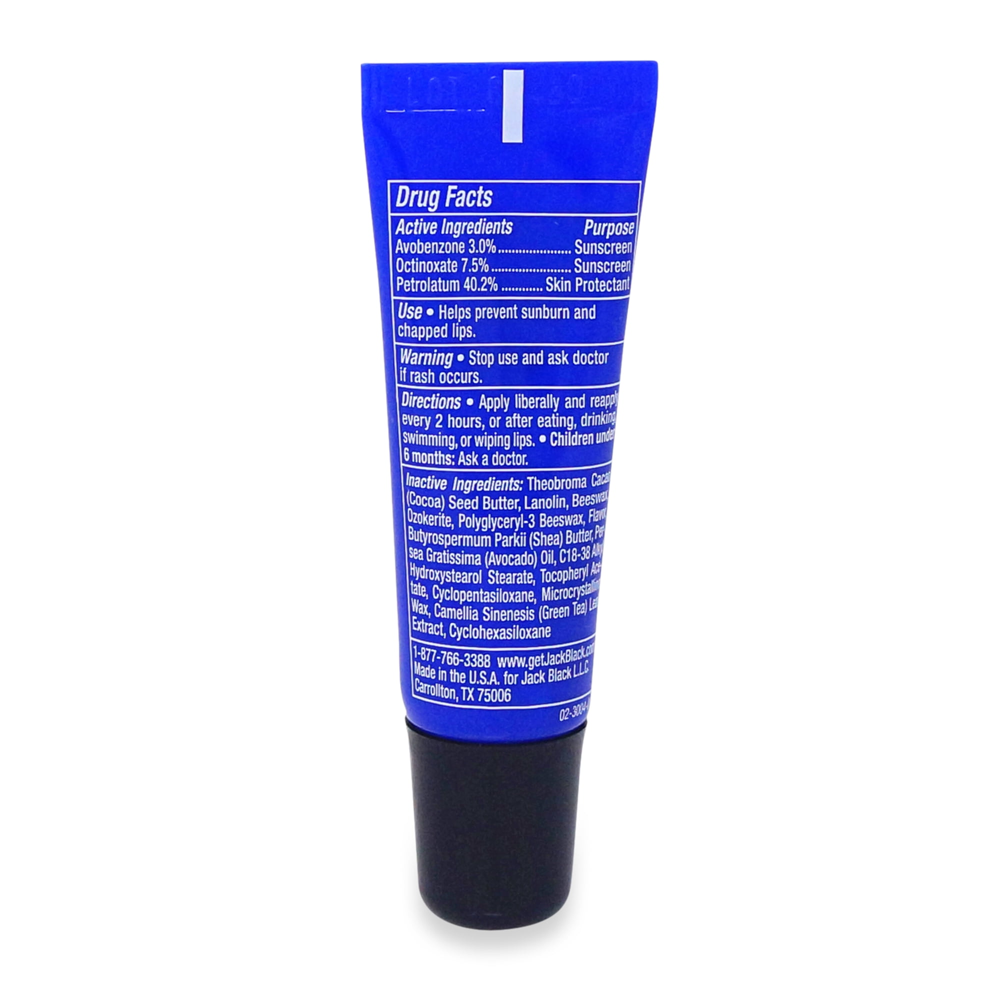 Jack Black Intense Therapy Lip Balm Trio with SPF Sunscreen 25 - Shea Butter & Vitamin E, Natural Mint & Shea Butter, Pineapple Mint - Set of 3 in Tin, 0.25 oz.