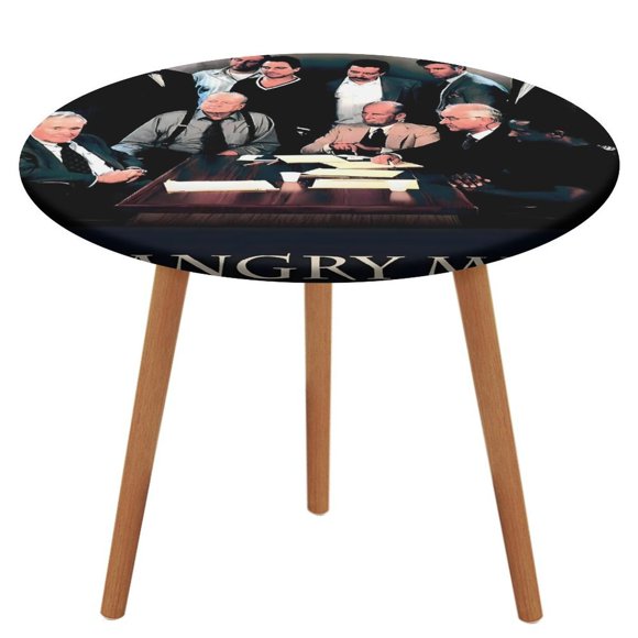12 hombres en pugna-theme Fitted Round Tablecloths Elastic Edged Table Covers Waterproof Table Cloth for Kitchen Holiday Party Tables Decor 120cm