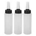 thumbnail image 1 of 3pcs Hair Color Shampoo Applicator Bottle Refillable Hair Salon Squeeze Bottle with Cover, 1 of 14