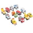 thumbnail image 2 of Wooden Cars Set, Rounded Edges Lightweight 12Pcs Multiple Durable Wooden Miniature Cars  For School, 2 of 8