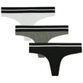 thumbnail image 1 of Balanced Tech Women's Active Cotton Thongs Panty 3 Pack, 1 of 1