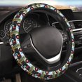 thumbnail image 5 of Susaid Pineapple With Black Glasses Print Elastic Car Steering Wheel Cover, 15 Inches Breathable Vehicle Steer Wheel Protector, Universal for SUV, Truck, 5 of 6