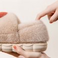 thumbnail image 6 of XIMIN Women's Mushroom Cute Cotton Slippers Lightweight Memory Foam Cartoon Fuzzy Plush Slippers Winter Warm Home Slippers Indoor Outdoor Shoes, 6 of 9
