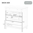 thumbnail image 7 of 30" Bathroom Vanity with Sink Combo, Solid Wood Bathroom Storage Cabinet with 1 Drawer and 2 Soft Closing Door Shelves, Grey, 7 of 7
