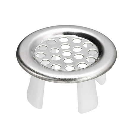 Uxcell Sink Trim Overflow Cover Ring Metal Round Hole Insert in Caps, Silver