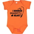 thumbnail image 3 of Inktastic I Hooked Grammy's Heart with Fishing Rod Boys or Girls Baby Bodysuit, 3 of 5