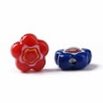 thumbnail image 3 of 200pcs Printed Opaque Acrylic Beads Flower Mixed color 9.5x9.5x4.5mm Hole: 1.8mm, 3 of 3