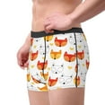 thumbnail image 2 of Honeii Cute Fox with Heart Print Mens Boxer Briefs Breathable,Boxer Brief for Men, Moisture-Wicking Underwear-XX-Large, 2 of 5