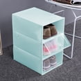 thumbnail image 3 of Caja de almacenamiento de zapatos apilable transparente Sincero Verde 33x23x13cm, 3 of 9