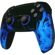 Custom Wireless Controller Compatible with PS5 - Multiple Designs Available (PS5 Blue Flame)