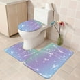 thumbnail image 5 of InsCrazy Bathroom Rugs Sets 3 Piece Bathroom Super Absorbent Floor Mat Three Piece Bathroom Non-slip Mat U-shaped Floor Mat Toilet Seat Mat Bath Decor, 5 of 7