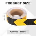 thumbnail image 2 of Uxcell Reflective Tape, Self-Adhesive Trailer Reflector Tape Waterproof Warning Sticker Yellow-black 1 Inch x 16 Feet, 2 of 6