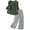 Dark Green, variant on MDUKONU Women's Linen Embroidered Top and Wide Leg Pants Set for Everyday and Wear in Summer Light Green XXXL