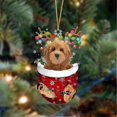 thumbnail image 1 of Adorno navideño de perro, letrero colgante de madera para árbol de Navidad, estatuas, decoraciones, colgante, regalo, 1 of 4