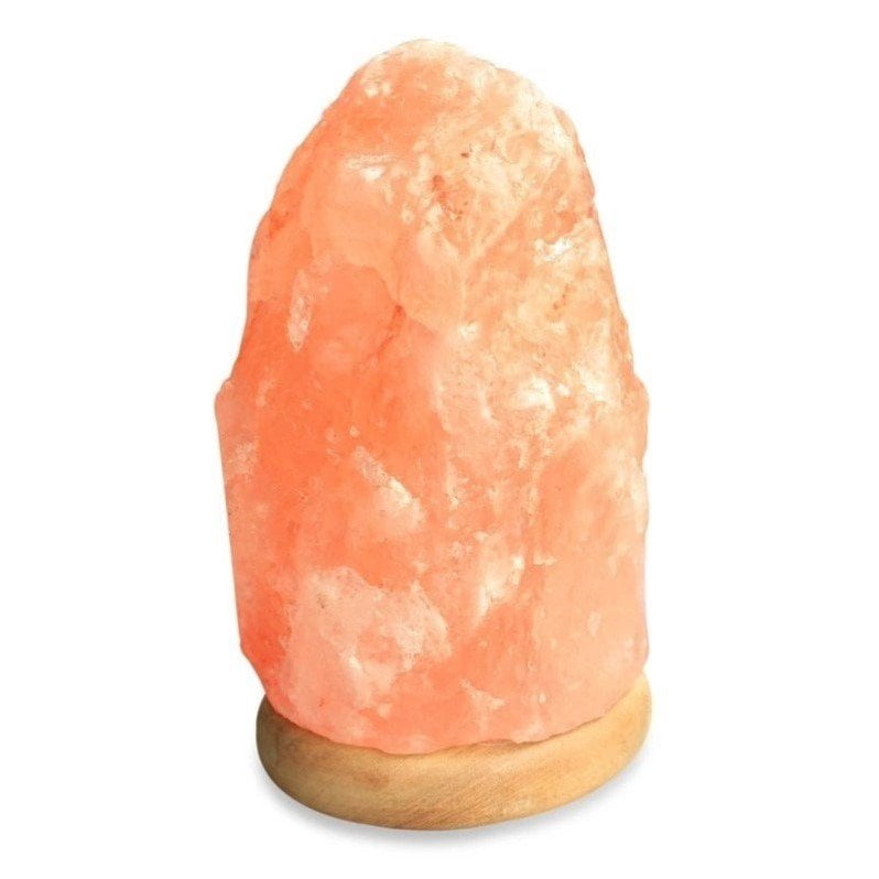 Manhattan Comfort Himalayan Salt Lamp in Natrual and Brown Base