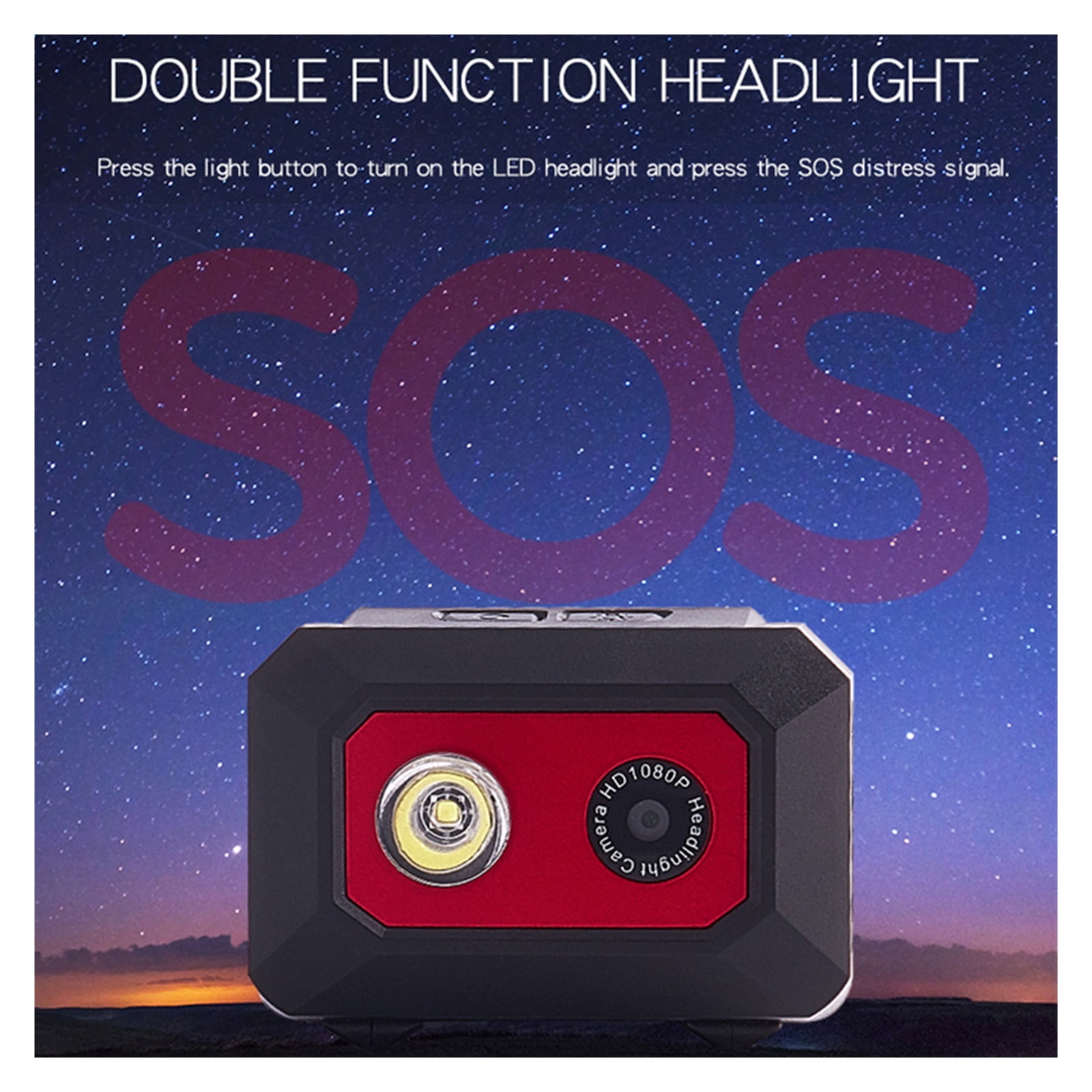 HD 1080P Outdoor Sport Camera F18 Night Vision Camcorder Head-mounted Action Cameras Helmet Video Recording DVR Cam