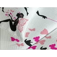 thumbnail image 4 of Ambesonne Tale Quilted Bedspread Set 3 Pcs, Silhouette of Winged Girl, Queen Size, Hot Pink Rose Black, 4 of 5