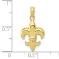 thumbnail image 3 of FJC Finejewelers 10k Yellow Gold Small Fleur-de-lis Charm, 3 of 3