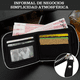 thumbnail image 4 of Cartera de Cuero Mate Belug Con Monedero cierre para Hombre negro, 4 of 5