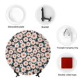 thumbnail image 4 of Gaeub Daisies Flowers Print Ceramic Plate,Dinner Plates,Bone China Decorative Plates with Display Stand,Art Ceramic Ornaments for Wall Hanging Decoration-7in, 4 of 6