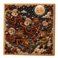 thumbnail image 2 of Homellea Christmas Pearl Diamond Painting Kit with Frame, 7.87 Inch DIY Santa Stuck in Chimney Bead Art Canvas with Reindeer, Elf and Gifts for Wall, Shelf, Mantel and Holiday Home Decor, 2 of 7