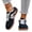 Dark Blue, variant on Women’s Low Top Lace Up Retro Sneakers, Two White Stripe Suede Mesh Mix Gum Sole Round Toe Casual Dress Shoes for Daily Walking Street Fashion Trainers Gray 9