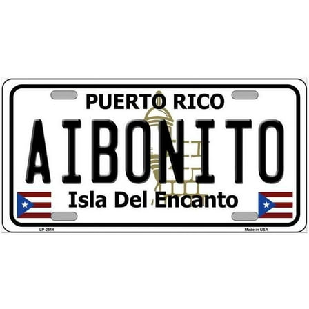 Aibonito Puerto Rico Metal Novelty License Plate LP-2814