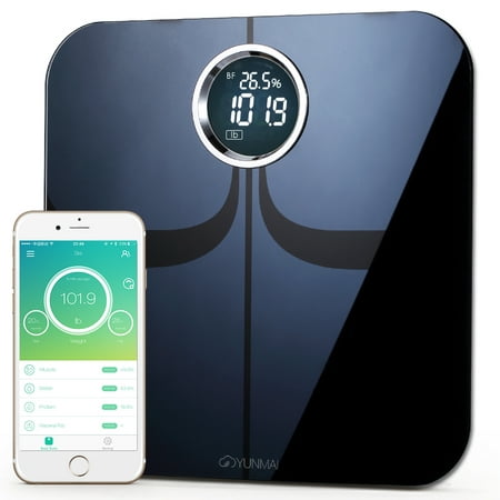 #1 Smart Scale Brand--Yunmai Premium FDA Listed 2 Million Users Bluetooth Body Fat Scale & Body Composition Monitor with Free Fitness App and Extra Large (Best Body Temperature App)