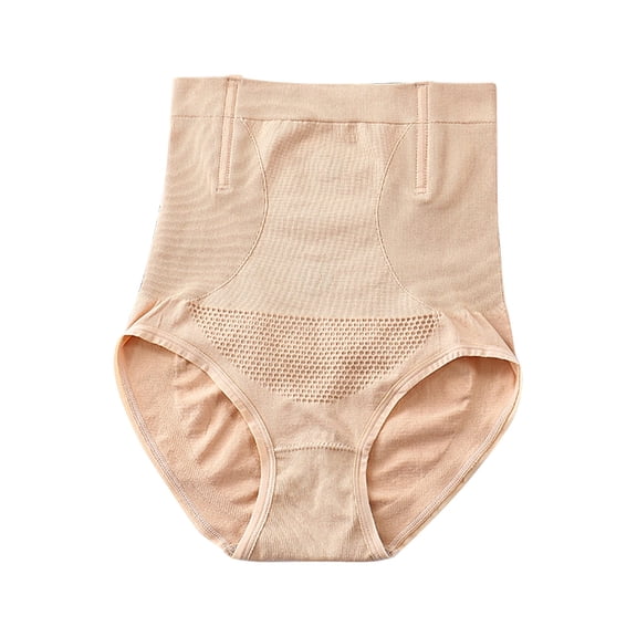 LIZUOJUN Under $3 Underwear Women Butt Lifting Panties High Waisted Full Coverage Body Shaper Briefs Tummy Control Seamless Stretch Breathable Honeycomb Mesh Shapewear Panties S-XL