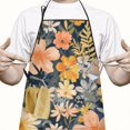 thumbnail image 2 of Pioneer Flower Floral Print Pattern Apron-Garden Aprons for Women with Pockets-Cotton Linen Waterproof Kitchen Cooking Gardening Aprons Adjustable for Kitchen,Cooking,BBQ and Salon 33x27 Inch, 2 of 7