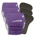 thumbnail image 1 of Lot de 3 Couches en Tissu pour Adultes avec Inserts de Couches Surdimensionnés, Couche Imperméable en TPU Réutilisable Lavable pour Soins de l'Incontinence des Personnes Âgées, Couches de Protection sous-Vêtements pour Hommes Ou Femmes, Taille 23.6-35.4 Pouces (m), 1 of 15