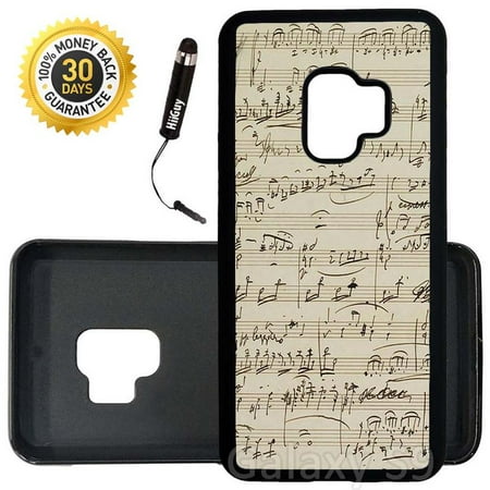 Custom Piano Covers Custom Galaxy S9 Case (Mozart Piano Concerto No) Edge-to-Edge Rubber Black Cover Ultra Slim | Lightweight | Includes Stylus Pen by Innosub ()