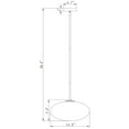 thumbnail image 4 of Livia 13.8 in. 1-Light Indoor Chrome Finish Pendant Light, 4 of 4