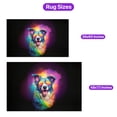thumbnail image 5 of Hippie Border Collie Portrait oil painting Watercolor Tie-dye Vintage Indoor Rug Borders Dog Lovers Gifts Idea Carpet Living Bed Room Sofa Home Decor - 00015, 5 of 5