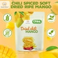 thumbnail image 6 of Amazin Choices Soft Dried Chili Mango Slices, Dried Fruit Snacks, Gluten Free, Vegan, 3.53 oz, 6 of 8
