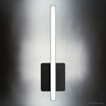 thumbnail image 4 of Luxury Minimalist Bath Light, Large Size: 16''H x 2.09''W, with Mid Century Modern Style Elements, Matte Black Finish, UHP4817 from the Mandan Collection by Urban Ambiance, 4 of 5