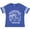 Football Blue and White, variant on Summer Vacation Mode Cape Charles Beach Virginia Boys or Girls Toddler T-Shirt