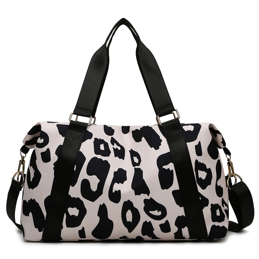 CHAMAIR Cow Print Luggage Bag Large Capacity Waterproof Shoulder Bag ...