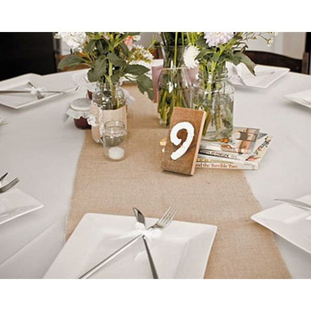 Burlap Table Runner 90 X12 For Rustic Events Com Burlap Table Runner 90 X12 For Rustic, Table Runners On Round Tables