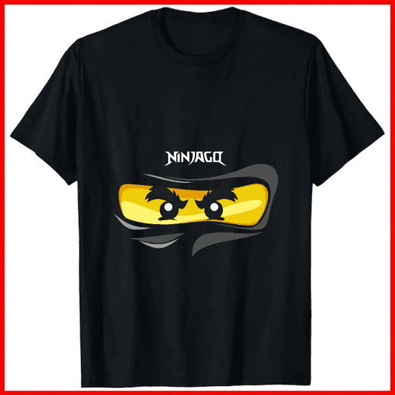 Ninjago Eyes Black Ninja Cole Retro Sport Music Band Funny Unisex T-shirt V19028, up to size 5XL