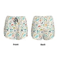 thumbnail image 5 of Picia Hand Drawn Cars Trucks Buses And Roads Pattern Women's 2 in 1 Athletic Running Shorts High Waisted Workout Casual Gym Sweat Shorts with Comfy Liner Zipper Pockets-Small, 5 of 9