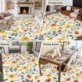 thumbnail image 5 of 5'x7' Area Rugs, Spring Floral Indoor Outdoor Area Rug for Living Room Bedroom, Summer Watercolor Botanical Washable Bathroom Rugs Kitchen Floor Carpet Mats Home Decor Aesthetic, 5 of 8