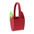 thumbnail image 3 of Way To Celebrate 3D Large Felt Basket, Strawberry, 3 of 6
