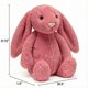 thumbnail image 2 of Juguetes de peluche de conejito de Pascua de 9,8 pulgadas, color verde salvia, peludos y holgados, animales de peluche de conejito de color sólido, peluches de eucalipto difusos para decoración, 2 of 8