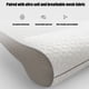 thumbnail image 5 of Almohada de masaje zonificada de grado hotelero - Plumas suaves y de soporte, 48x74cm, poliéster blanco, lavable, para personas que duermen de lado y de espaldas, 5 of 7