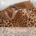 thumbnail image 4 of Wild Leopard Bedding Duvet Cover Set King Size 4 Pieces Animal Skin Pattern Vintage Leopard Bedding Set with Zipper Closure, 1 Comforter Cover 92x106 Inches 1 Flat Sheet & 2 Pillow Cases, 4 of 7