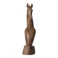 thumbnail image 2 of Hand Carved Wooden Horse Bust Statue | Eclectic Natural Wood Horse Sculpture | Modern Table Decor | Artistic Handmade Figurine | Unique Gift, 2 of 2