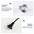 thumbnail image 3 of Light,Lamp 25w/50w/75w Uva/uvb Lamp 25w/50w/75w Uva/uvb Reptile Heat Lamp Rotating Reptile Light Bracket (only 25w lamp), 3 of 7