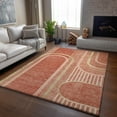 thumbnail image 6 of Addison Rugs Mayfield Washable Transitional Art Deco Salmon Rectangle Rug, 3' x 5', 6 of 6
